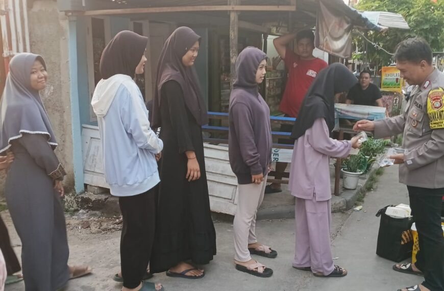 Bhabinkamtibmas Kelurahan Harapan Mulya Gelar Ramadhan Berbagi untuk Anak Yatim