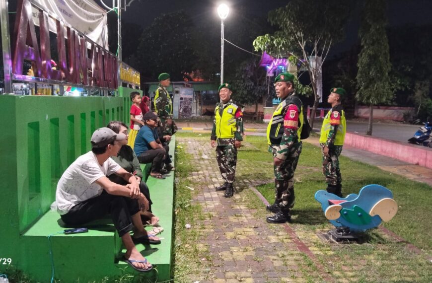 Patroli Malam Koramil 03/Teluk Pucung, Ciptakan Situasi Aman dan Kondusif…