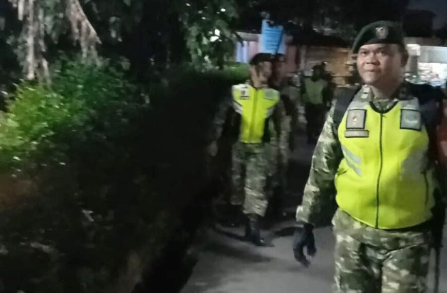 Patroli Jalan Kaki, Koramil 04/Jati Asih Perkuat…