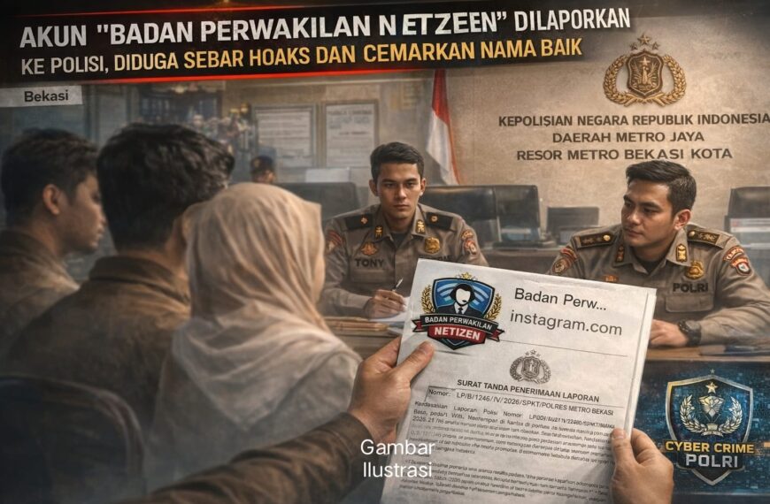 Akun “Badan Perwakilan Netizen” Dilaporkan ke Polisi, Diduga Sebar Hoaks…