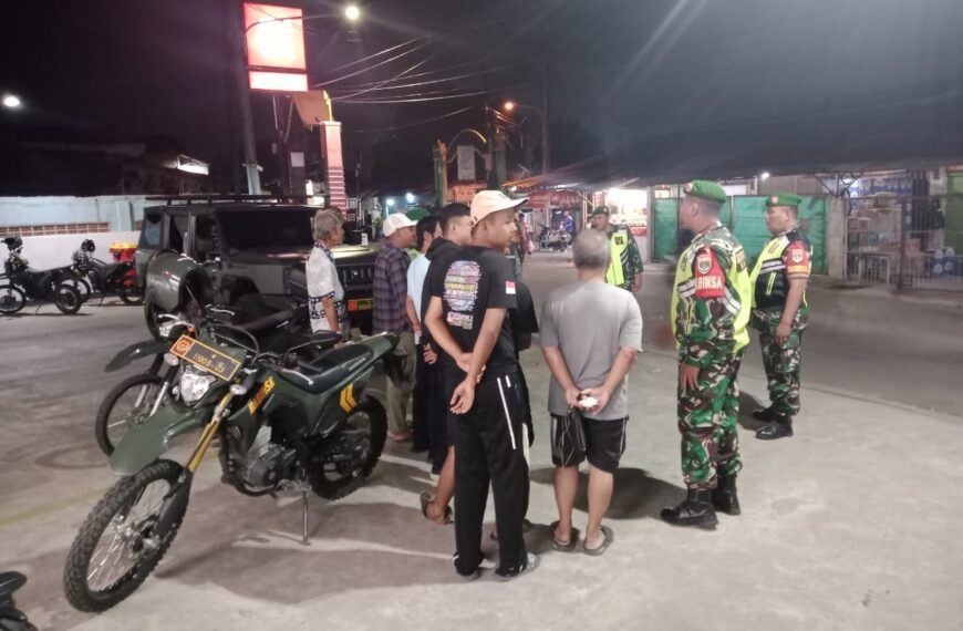 Patroli Malam Koramil 03/Teluk Pucung Perkuat Kamtibmas, Wujud Nyata Keamanan&hellip;