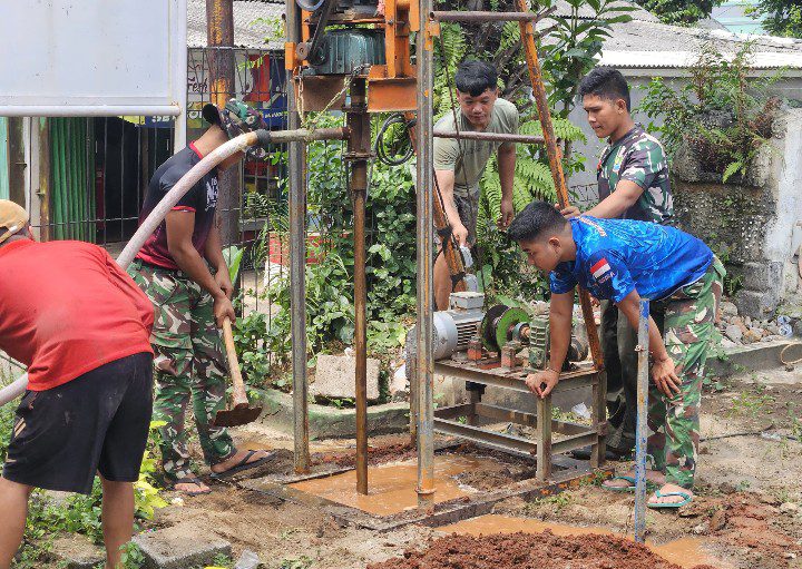 Komitmen Nyata TMMD Ke-128, Pembangunan Sumur Bor Dikebut Demi Kesejahteraan Masyarakat
