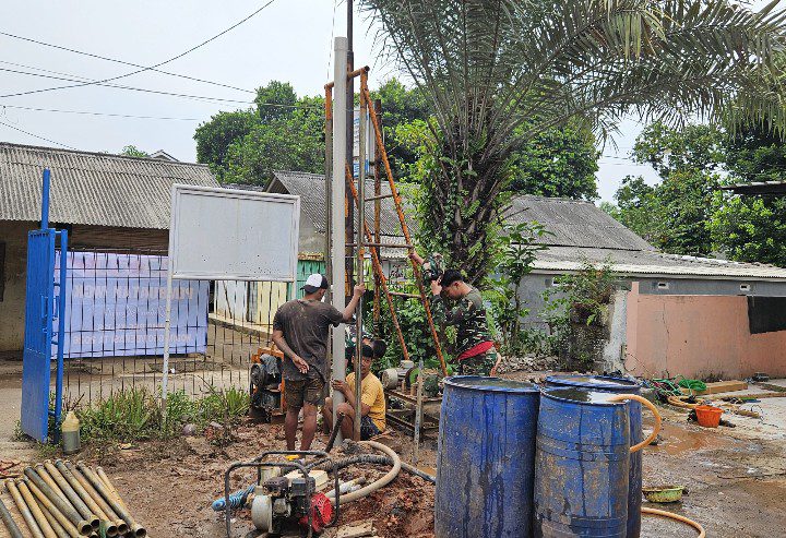Sumur Bor TMMD Ke-128 Kodim 0507/Bekasi, Solusi Nyata Kebutuhan Air Bersih Warga