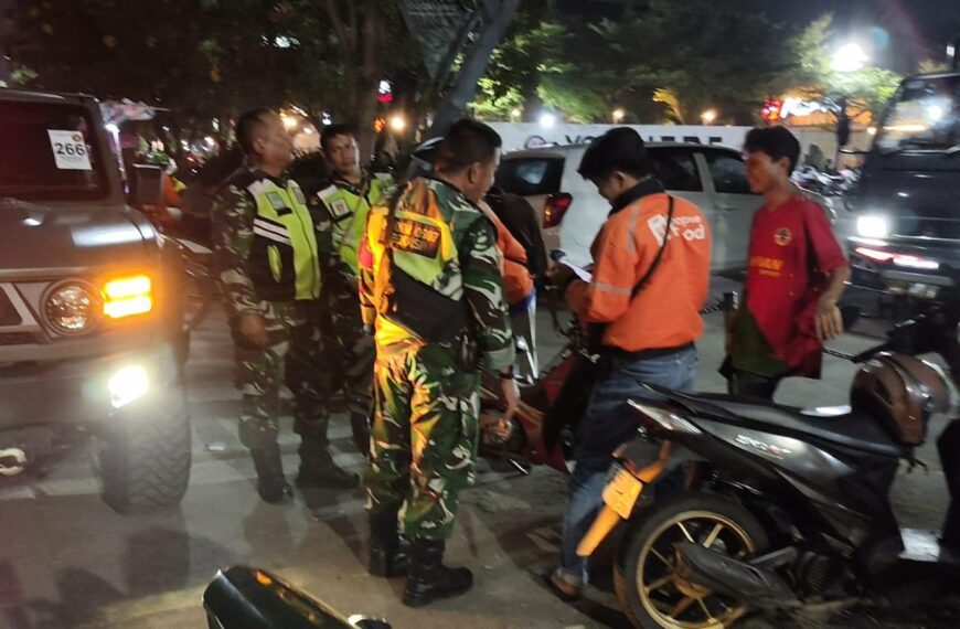 Patroli Malam Rutin, Koramil 03/Teluk Pucung Tingkatkan Keamanan Wilayah