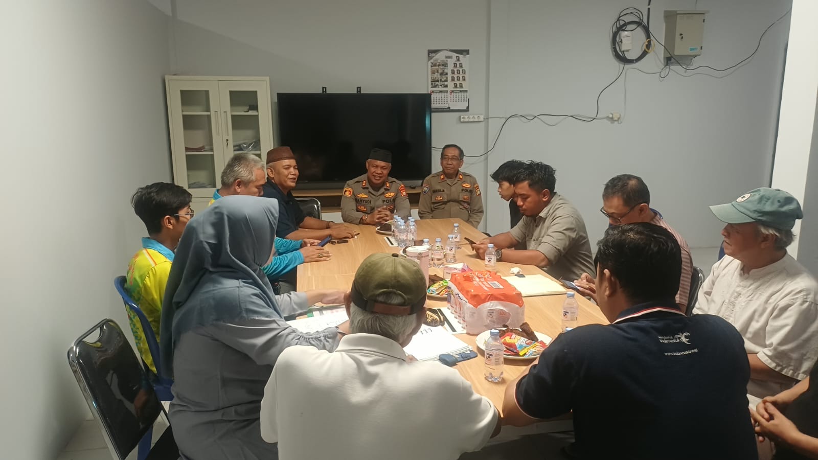 Kapolsek Bekasi Barat Sosialisasi Sabuk Kamtibmas  di Kelurahan Kranji ‎