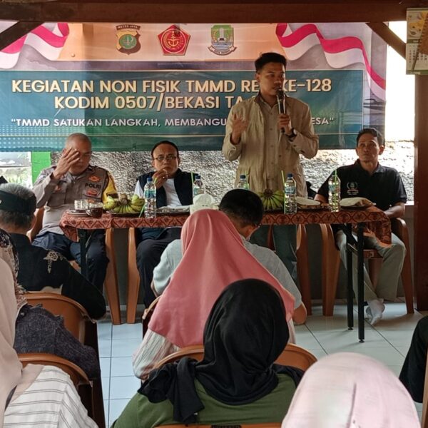 TMMD Ke-128 Kodim 0507/Bekasi Hadirkan Penyuluhan Kamtibmas dan&hellip;