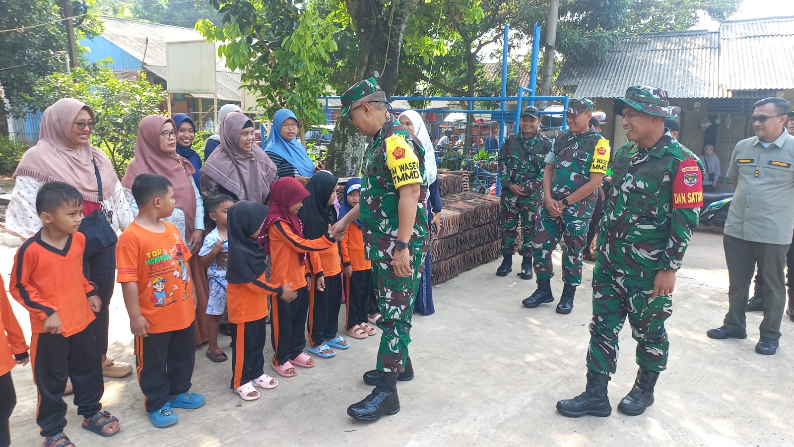 Wasev Mabesad Apresiasi TMMD 128 Kodim 0507/Bekasi, Capaian Fisik Dinilai Tepat Sasaran