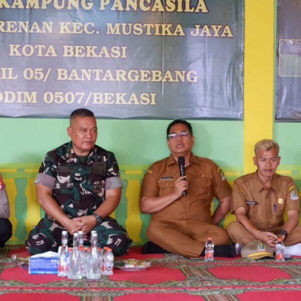 Danramil 05/Bantar Gebang Sambut Tim Penilai Kampung Pancasila&hellip;