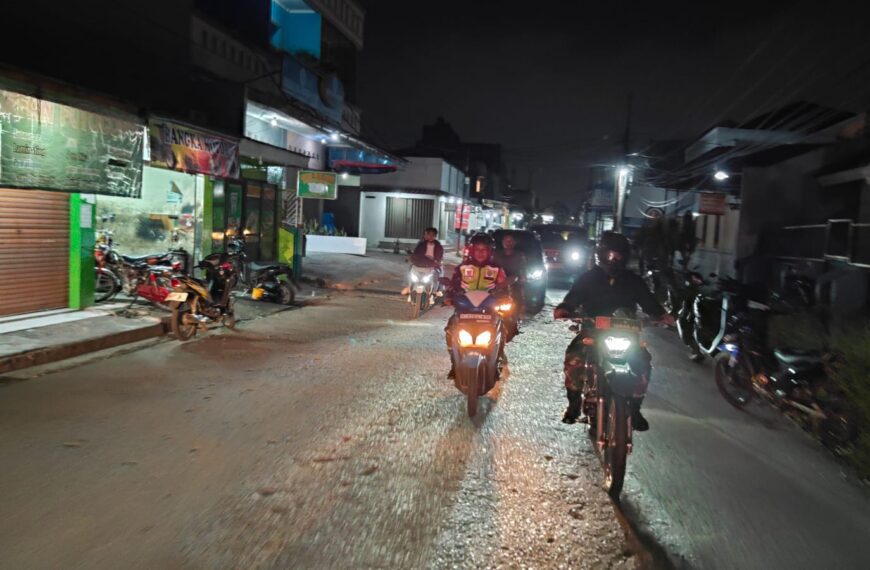 Patroli Malam Babinsa Koramil 01/Kranji Bersama Mitra&hellip;