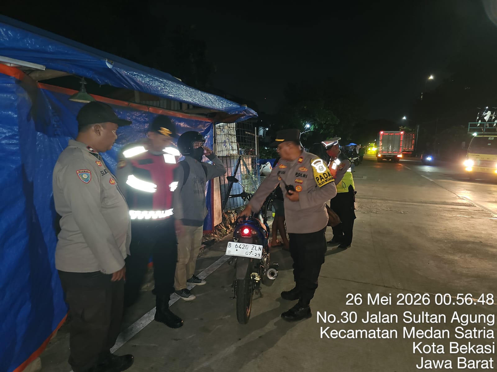 Patroli Malam KRYD, Polsek Medansatria Amankan Wilayah Rawan Kejahatan Malam