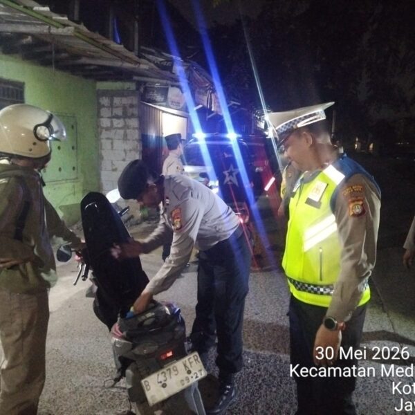 Polsek Medansatria Gelar KRYD dan Patroli Skala Sedang&hellip;
