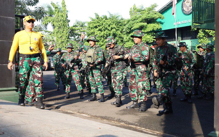 Kodim 0502/JU Gelar PSJM Hanmars 10 KM Tingkatkan Ketahanan Fisik Prajurit