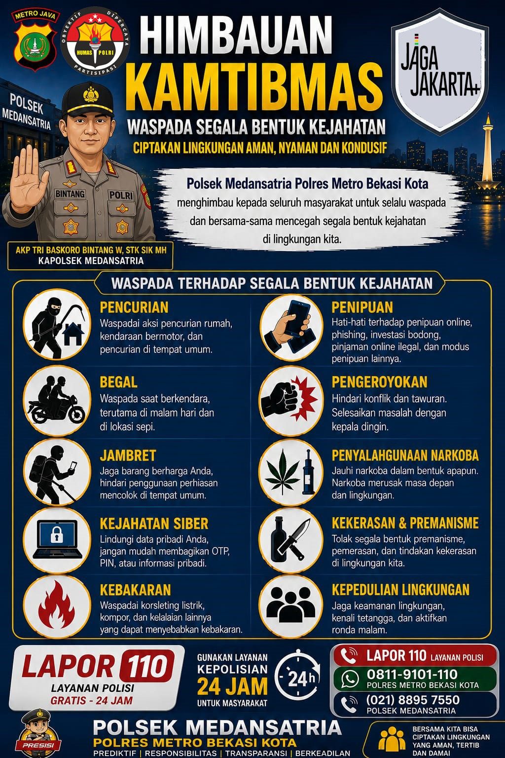 Himbauan KAMTIBMAS, Waspada Terhadap Berbagai Modus Kejahatan