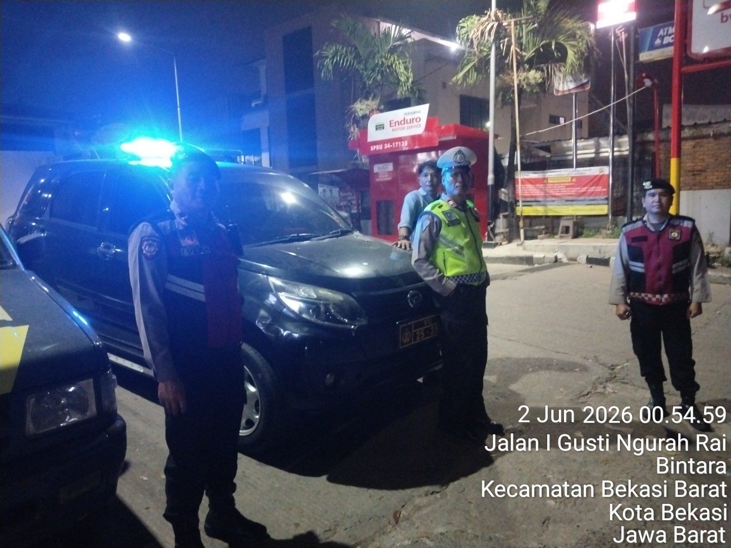 Intensifkan Patroli dan Razia Stasioner, Polsek Bekasi Barat Cegah Kejahatan Jalanan dan Tawuran