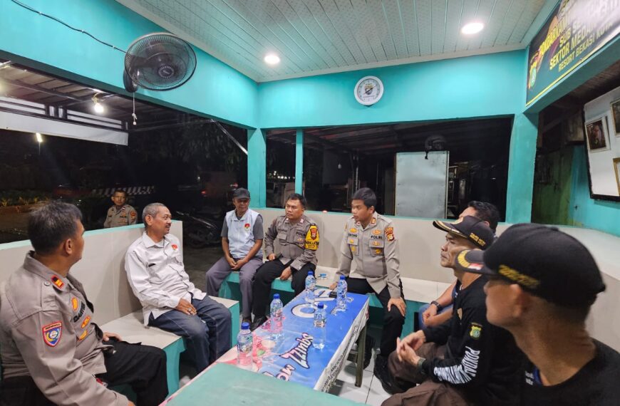 Kapolsek Medansatria Silaturahmi dengan FKDM, Perkuat Sinergi Jaga Kamtibmas