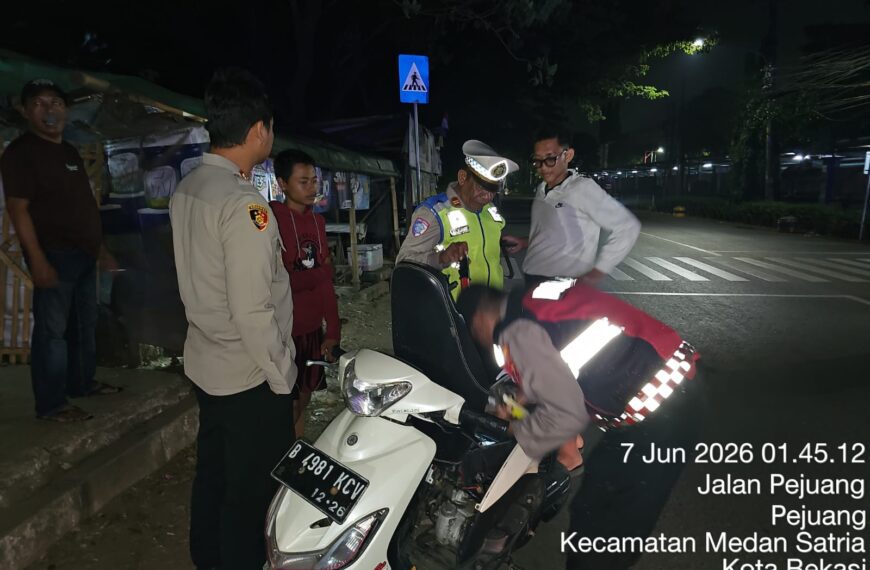 KRYD dan Patroli Mobile Polsek Medansatria Jaga Kondusivitas Malam Minggu