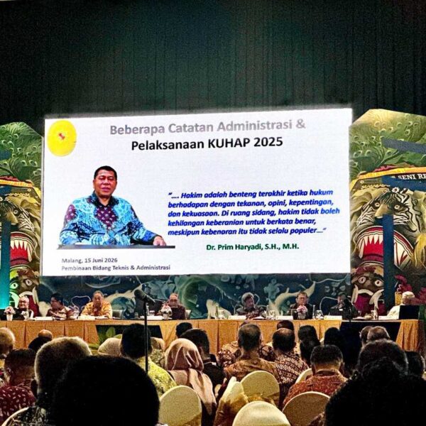 MA Dorong Kepatuhan Prosedural Perkara Pidana