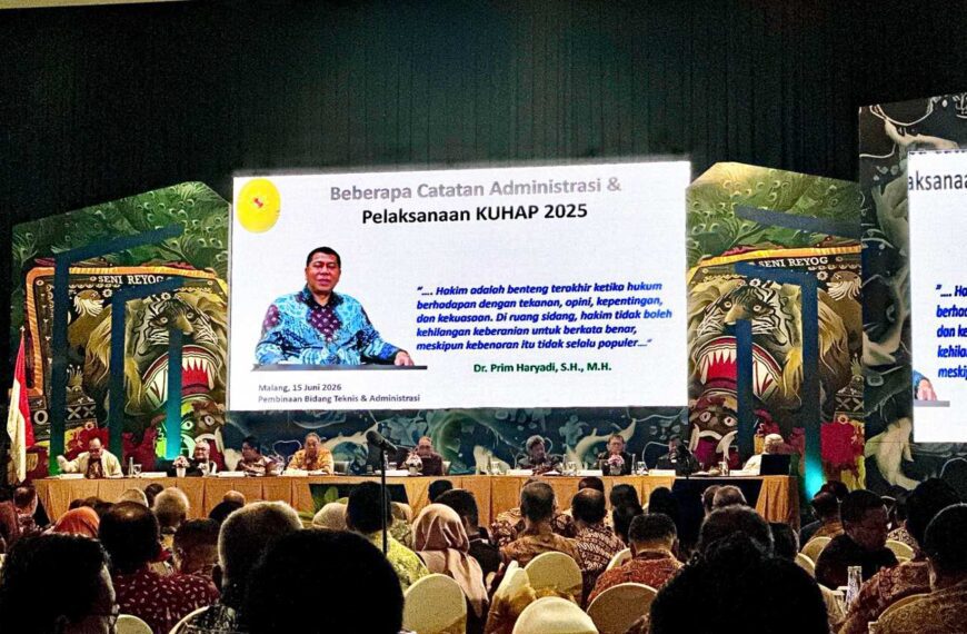 MA Dorong Kepatuhan Prosedural Perkara Pidana