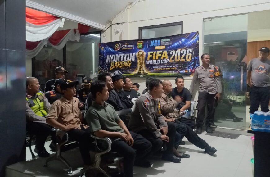 Nobar FIFA World Cup 2026 Bersama Polsek Medansatria