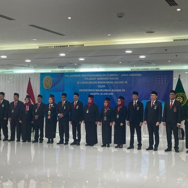 Lantik 16 Pejabat Administrator, Sekretaris MA Tekankan Tranparansi&hellip;