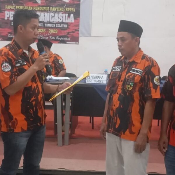 Syarifudin Kembali Terpilih Pimpin Pemuda Pancasila Ranting Lambang&hellip;