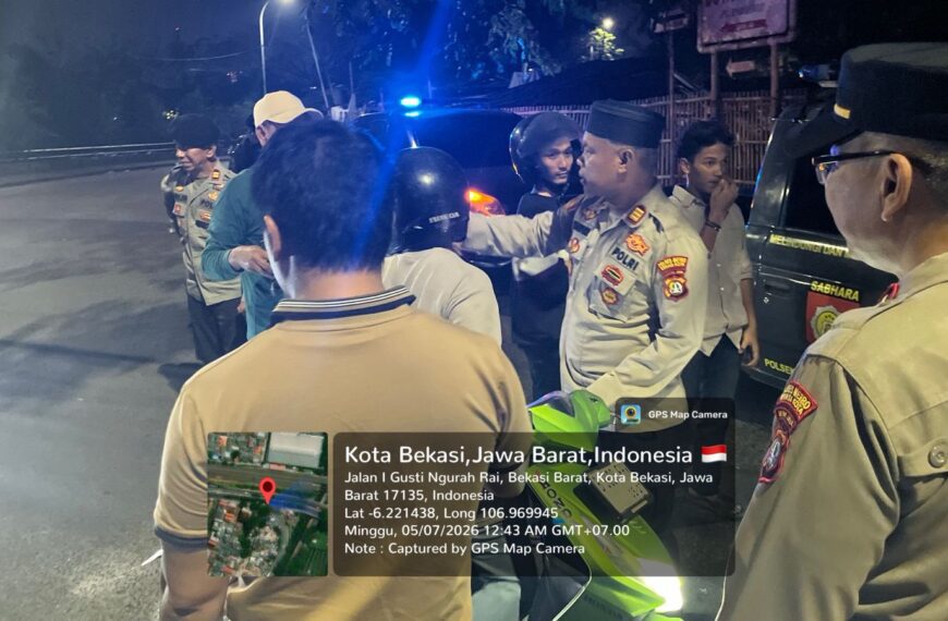Jaga Jakarta On The Spot, Kapolsek Bekasi Barat Pimpin KRYD&hellip;