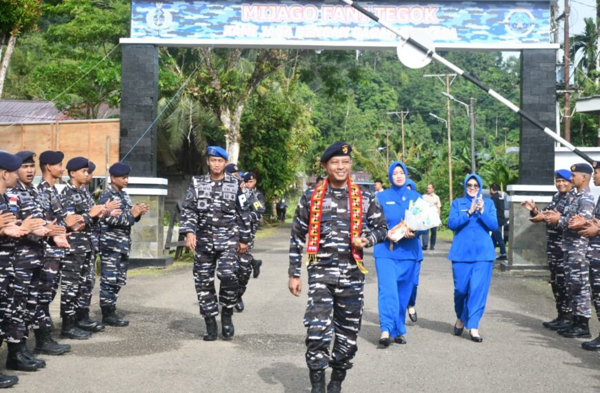 Danlanal Simeulue Disambut Forkopimda dan Seluruh Prajurit Kuatkan&hellip;