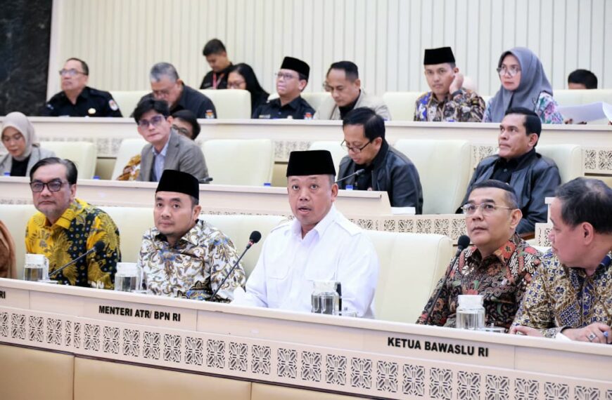 Menteri Nusron Laporkan Realisasi Anggaran Kementerian ATR/BPN Tahun…