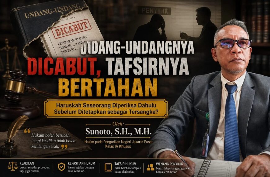 Haruskah Seseorang Diperiksa Dahulu Sebelum Ditetapkan sebagai Tersangka?