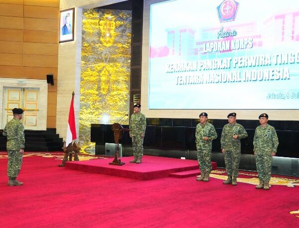 Irjen TNI Pimpin Laporan Korps Kenaikan Pangkat 105…