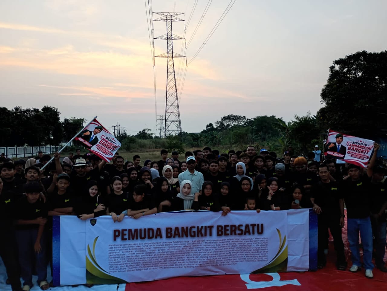 CALON KADES BARU SUBUR SUBANGKIT GELAR DEKLARASI PEMUDA DAN PEMUDI LAMBANGSARI