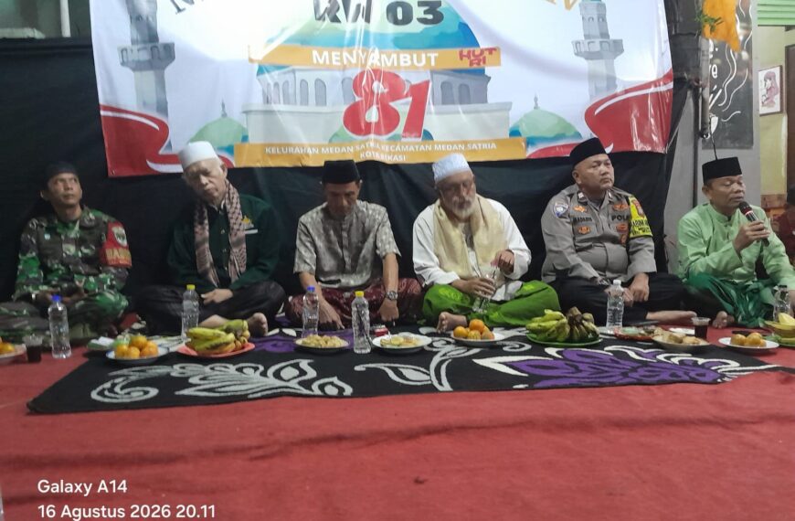 Tasyakuran HUT Kemerdekaan RI ke-81, Bhabinkamtibmas Ajak Warga Medansatria Bersama&hellip;