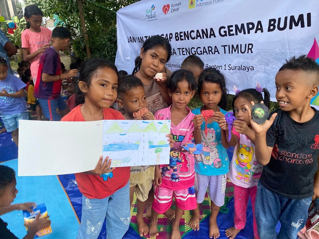 Layanan Dukungan Psikososial: PT PLN Indonesia Power UBP Banten 1 Suralaya bersama Rumah Zakat Untuk Anak-Anak Ameaba, Kab. Nagekeo