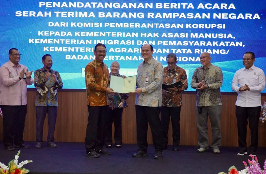 Terima Barang Rampasan Negara dari KPK, Sekjen ATR/BPN: Untuk Mendukung&hellip;