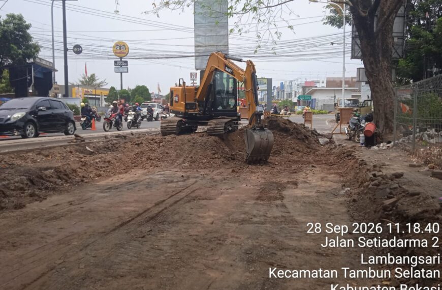Proyek Rp 1,48 Miliar Rekonstruksi Jalan Tambun – Cimunig Dikebut…