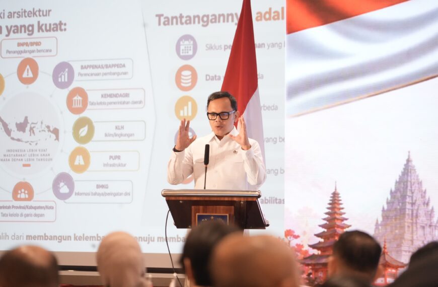 Wamendagri Bima: Mitigasi Bencana Harus Dimulai dari Perencanaan
