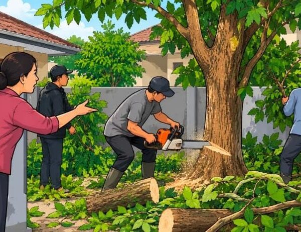 Tanaman Dipotong Tanpa Izin, Warga Komplek Perumahan Pluit&hellip;