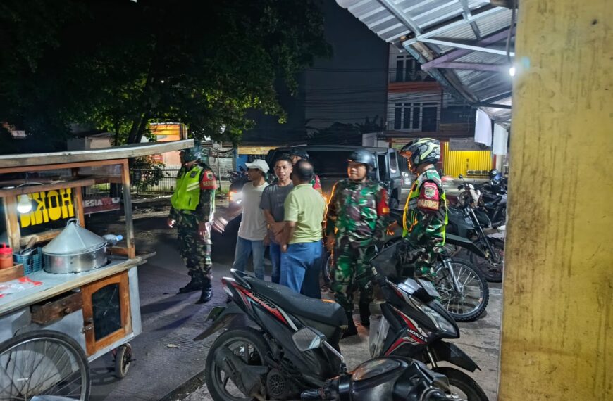 Cegah Tindakan Kejahatan Malam , Koramil 02/Pondok…