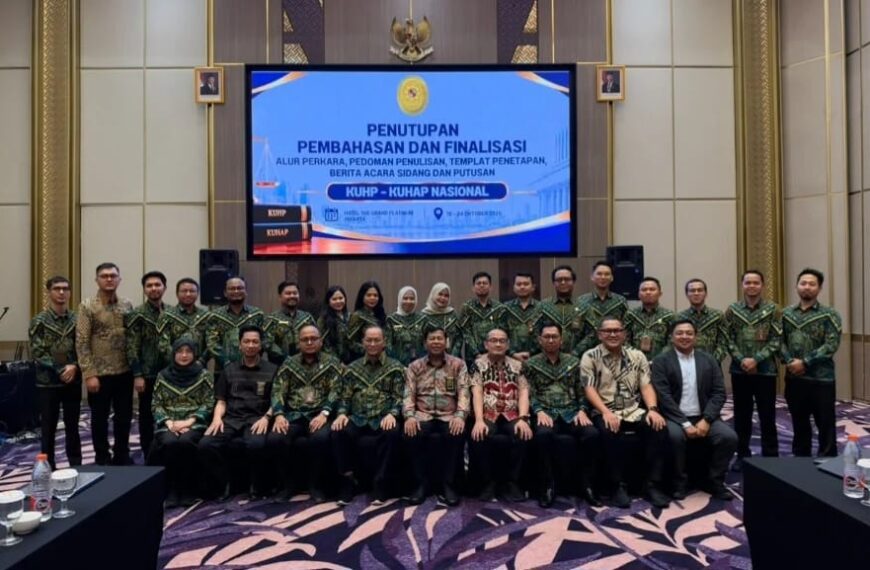 Ketua Kamar Pidana MA Tutup Finalisasi Templat Pidana,…