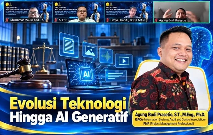 Hakim Dibekali Pemahaman Evolusi Teknologi hingga AI Generatif