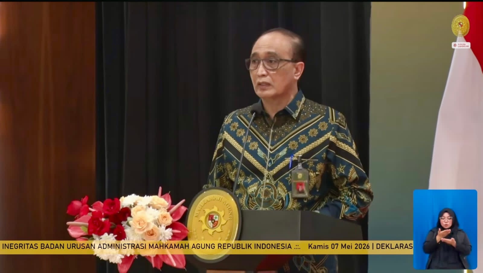 Ketua MA: Hakim dan Aparatur Peradilan Harus Teguh Moral