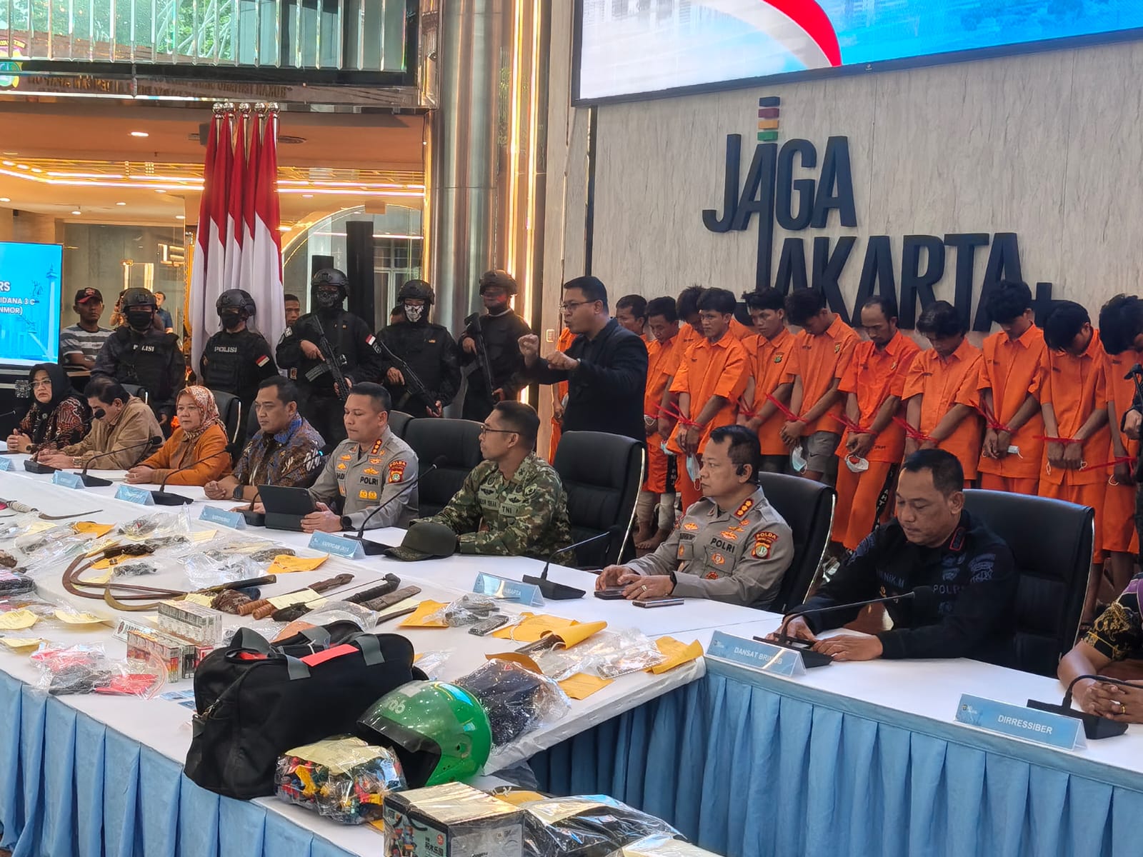 Polda Metro Jaya Ungkap 127 Kasus Kejahatan Jalanan, 173 Tersangka Ditangka