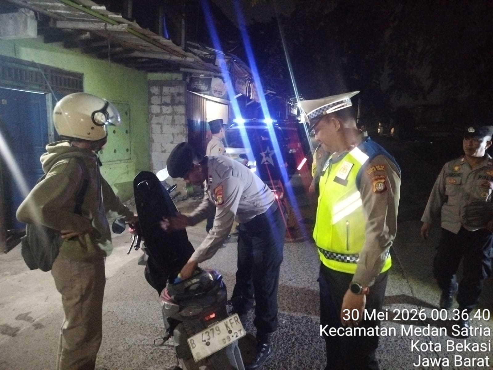 Polsek Medansatria Gelar KRYD dan Patroli Skala Sedang Antisipasi Guantibmas
