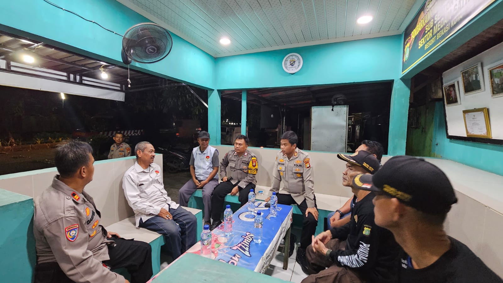 Kapolsek Medansatria Silaturahmi dengan FKDM, Perkuat Sinergi Jaga Kamtibmas