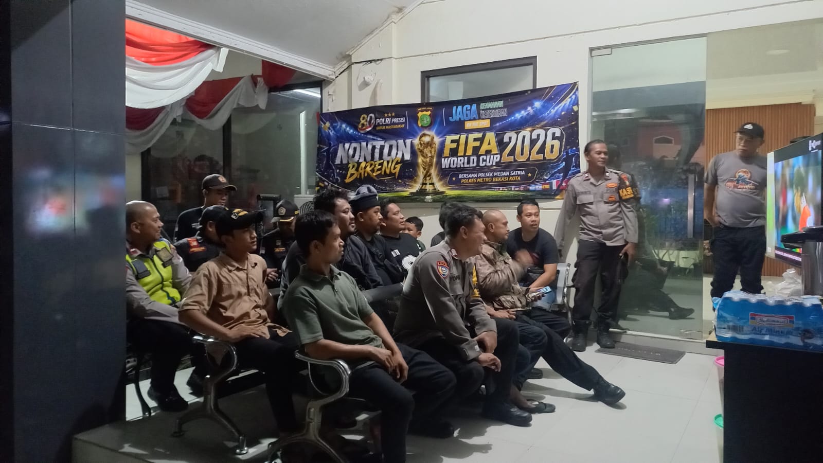 Nobar FIFA World Cup 2026 Bersama Polsek Medansatria