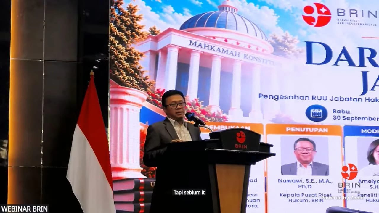 Kepala BRIN Tegaskan Riset Kolaborasi untuk RUU Jabatan Hakim