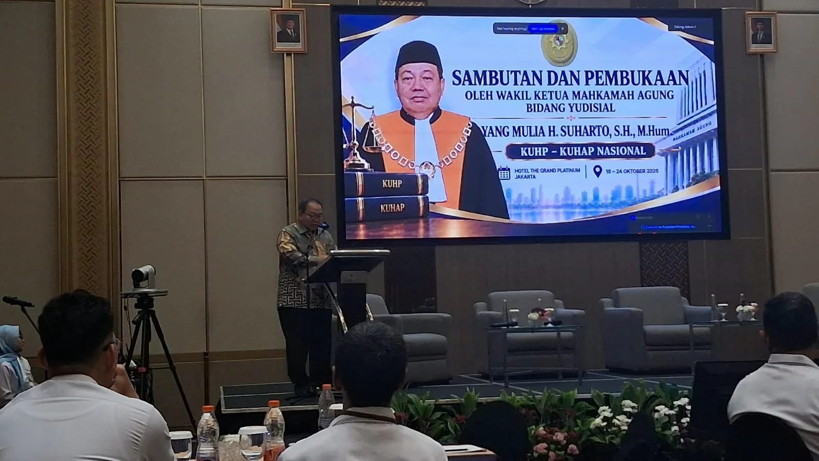 Ini Pesan WKMA Yudisial Pada Rapat Finalisasi Templat Pidana